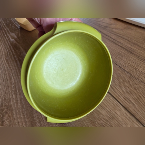 Tupperware Set with Orange, Green, Cream, Clear Containers - Picture 5 of 5